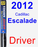 Driver Wiper Blade for 2012 Cadillac Escalade - Vision Saver