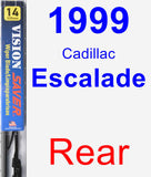 Rear Wiper Blade for 1999 Cadillac Escalade - Vision Saver