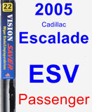 Passenger Wiper Blade for 2005 Cadillac Escalade ESV - Vision Saver