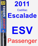 Passenger Wiper Blade for 2011 Cadillac Escalade ESV - Vision Saver