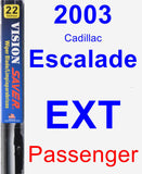 Passenger Wiper Blade for 2003 Cadillac Escalade EXT - Vision Saver