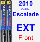 Front Wiper Blade Pack for 2010 Cadillac Escalade EXT - Vision Saver