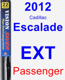 Passenger Wiper Blade for 2012 Cadillac Escalade EXT - Vision Saver