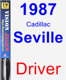 Driver Wiper Blade for 1987 Cadillac Seville - Vision Saver