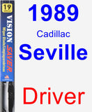 Driver Wiper Blade for 1989 Cadillac Seville - Vision Saver