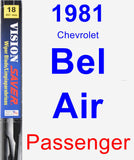 Passenger Wiper Blade for 1981 Chevrolet Bel Air - Vision Saver