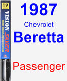 Passenger Wiper Blade for 1987 Chevrolet Beretta - Vision Saver