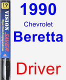 Driver Wiper Blade for 1990 Chevrolet Beretta - Vision Saver