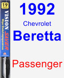 Passenger Wiper Blade for 1992 Chevrolet Beretta - Vision Saver