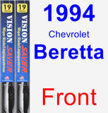 Front Wiper Blade Pack for 1994 Chevrolet Beretta - Vision Saver