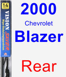 Rear Wiper Blade for 2000 Chevrolet Blazer - Vision Saver