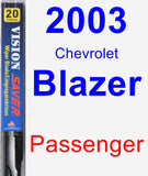 Passenger Wiper Blade for 2003 Chevrolet Blazer - Vision Saver