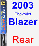 Rear Wiper Blade for 2003 Chevrolet Blazer - Vision Saver