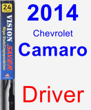 Driver Wiper Blade for 2014 Chevrolet Camaro - Vision Saver