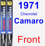 Front Wiper Blade Pack for 1971 Chevrolet Camaro - Vision Saver