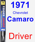 Driver Wiper Blade for 1971 Chevrolet Camaro - Vision Saver