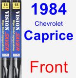 Front Wiper Blade Pack for 1984 Chevrolet Caprice - Vision Saver