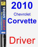 Driver Wiper Blade for 2010 Chevrolet Corvette - Vision Saver