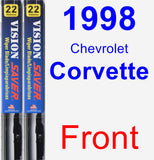 Front Wiper Blade Pack for 1998 Chevrolet Corvette - Vision Saver