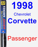 Passenger Wiper Blade for 1998 Chevrolet Corvette - Vision Saver