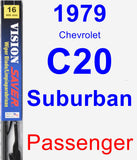 Passenger Wiper Blade for 1979 Chevrolet C20 Suburban - Vision Saver