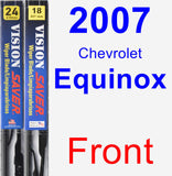 Front Wiper Blade Pack for 2007 Chevrolet Equinox - Vision Saver