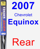 Rear Wiper Blade for 2007 Chevrolet Equinox - Vision Saver