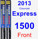 Front Wiper Blade Pack for 2013 Chevrolet Express 1500 - Vision Saver