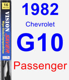 Passenger Wiper Blade for 1982 Chevrolet G10 - Vision Saver