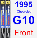 Front Wiper Blade Pack for 1995 Chevrolet G10 - Vision Saver