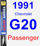 Passenger Wiper Blade for 1991 Chevrolet G20 - Vision Saver