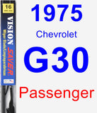 Passenger Wiper Blade for 1975 Chevrolet G30 - Vision Saver