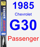 Passenger Wiper Blade for 1985 Chevrolet G30 - Vision Saver