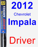 Driver Wiper Blade for 2012 Chevrolet Impala - Vision Saver