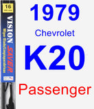 Passenger Wiper Blade for 1979 Chevrolet K20 - Vision Saver