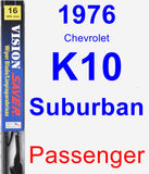 Passenger Wiper Blade for 1976 Chevrolet K10 Suburban - Vision Saver