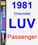 Passenger Wiper Blade for 1981 Chevrolet LUV - Vision Saver