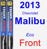 Front Wiper Blade Pack for 2013 Chevrolet Malibu - Vision Saver