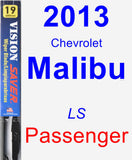 Passenger Wiper Blade for 2013 Chevrolet Malibu - Vision Saver