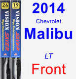 Front Wiper Blade Pack for 2014 Chevrolet Malibu - Vision Saver