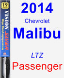 Passenger Wiper Blade for 2014 Chevrolet Malibu - Vision Saver