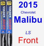 Front Wiper Blade Pack for 2015 Chevrolet Malibu - Vision Saver