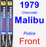 Front Wiper Blade Pack for 1979 Chevrolet Malibu - Vision Saver