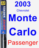 Passenger Wiper Blade for 2003 Chevrolet Monte Carlo - Vision Saver