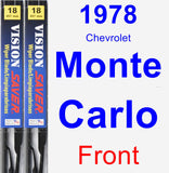 Front Wiper Blade Pack for 1978 Chevrolet Monte Carlo - Vision Saver