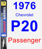 Passenger Wiper Blade for 1976 Chevrolet P20 - Vision Saver