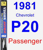 Passenger Wiper Blade for 1981 Chevrolet P20 - Vision Saver