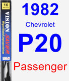 Passenger Wiper Blade for 1982 Chevrolet P20 - Vision Saver