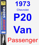 Passenger Wiper Blade for 1973 Chevrolet P20 Van - Vision Saver