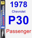 Passenger Wiper Blade for 1978 Chevrolet P30 - Vision Saver